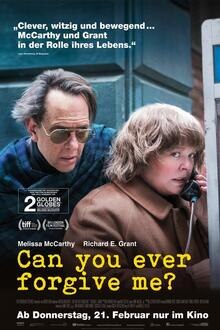 Can you ever forgive me? The movie poster of Can you ever forgive me?