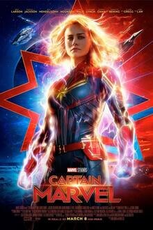 Captain Marvel The movie poster of Captain Marvel