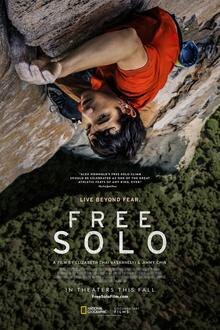Free Solo The movie poster of Free Solo