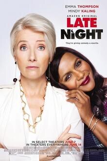 Late Night The movie poster of Late Night