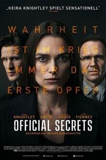 Official Secrets The movie poster of Official Secrets
