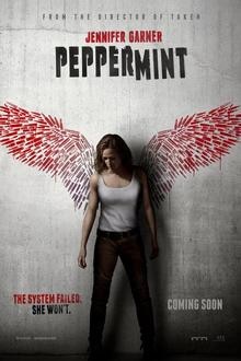 Peppermint The movie poster of Peppermint