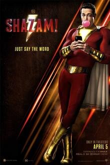 Shazam! The movie poster of Shazam!