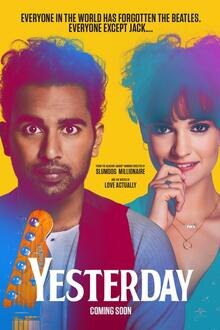 Yesterday The movie poster of Yesterday